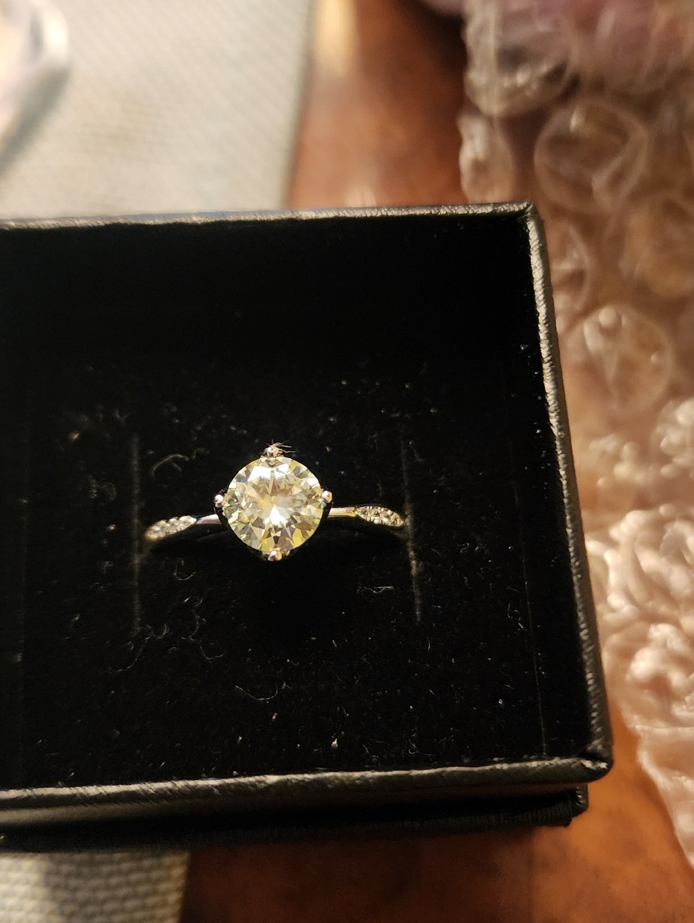 ๐ 925 Sterling Silver Moissanite Ring โ Size 8 โ NWOT โจ - Picture 2 of 5